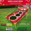 imageSWOOC Games  Boardwalk Birdie  Arcade Style Golf Game wEasy Setup ampamp 10 Games Included  Golf Chipping Game  Golf Games for Adults Indoor ampamp Outdoor  Backyard Golf Game  Golf Cornhole Game