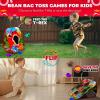 imageSWOOC Games  Dino Frenzy  2in1 Corn Hole Games for Kids  5Second Setup  Dinosaur Bean Bag Toss Game for Kids  Kid Cornhole Game Set  Toddler Party Activity  Outside Bean Bags Kid Tossing