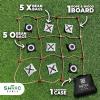 imageSWOOC Games  Giant Tic Tac Toe Game Outdoor All Weather  3ft x 3ft  Instant Setup No Assembly  Giant Outdoor Games for Adults and Family  Outside Toys  Large Lawn ampamp Backyard Fun  Yard Game