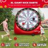 imageSWOOC Games  Inflatable Giant Kick Darts 15 Ways to Play  Jumbo Soccer Dartboard wAir Pump  Big Carnival Games  Giant Outdoor Games  Oversized Dart Board Yard ampamp Lawn Game for Kids ampamp AdultsXL  8ft