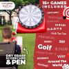 imageSWOOC Games  Inflatable Giant Kick Darts 15 Ways to Play  Jumbo Soccer Dartboard wAir Pump  Big Carnival Games  Giant Outdoor Games  Oversized Dart Board Yard ampamp Lawn Game for Kids ampamp AdultsGiant  6ft