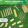imageSWOOC Games  Kubb Yard Game Set  Premium Hardwood Viking Chess Set wWood Crate  for Adults ampamp Kids  Backyard Size Kubb Game  for Kuub Tournaments with Friends  Viking Game  Kuube Outdoor Game