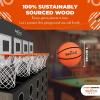 imageSWOOC Games  Low Post Lineup  Wall Mounted Giant Basketball 4 In A Row w 5 Games  Basketball Hoop For Room Wall Games  Game Room Games  Mini Basketball Hoop Indoor Connect  Four In A Row Game