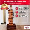 imageSWOOC Games  Reclaimed Giant Tower Game Weather Resistant 60 Blocks  Storage CrateOutdoor Game Table  Stacks up to 5ft  Giant Outdoor Tower for Adults  Large Yard Activity  Jumbo Lawn Fun