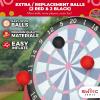 imageSWOOC Games  Replacement Balls for Giant Kick Darts  2 Red and 2 Black 7inch  Inflatable EasyStick Balls  Giant Outdoor Games  Soccer Games  Giant Yard Games  Inflatable Soccer Dart Board