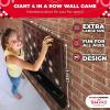 imageSWOOC Games  Wall Mounted Giant 4 in A Row  60 Quieter  Jumbo Size Wall Games  Game Room Game Accessories and Decor  Garage and Basement Decor  Large Connect  Four in a Row for Kids ampamp Adults