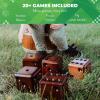 imageSWOOC Games  Yardzee Farkle ampamp 20 Giant Dice Games All Weather with Wood Bucket 5 Scorecards ampamp Marker  Yard Dice Outdoor Game  Large Dice Jumbo  Giant Yard Games  Outside Games  Lawn Games35 Dice