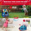 imageSwooc Games  Shark Frenzy  2in1 Bean Bag Toss Game for Kids  5Second Setup Toddler Party Games for Kids  Toddler Outdoor Fun  Corn Hole Shark Toys for Boys  Cornhole Game Set Outside