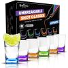 imageSWOOC  Unbreakable Shot Glasses Set 6 Pack  250x Stronger Than Glass 25x Stronger Than Acrylic  Colorful ampamp DishwasherSafe  15oz Reusable Drinkware for IndoorOutdoor Fun  DUNZO Compatible15 oz