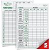 imageSWOOC Games  5 Big Laminated Yardzee ampamp Farkle Score Cards 115in x 8in with Rules  Large Reusable Dry Erase Pads for Giant Outdoor DiceScore Cards Only 5 Pack