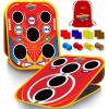 imageSWOOC Games  Backyard Arcade  2in1 Bean Bag Toss Game for Kids wCarry Bag  5Second Setup ampamp Storage  Outside Toys for Toddlers  Carnival Games for Kids  Outdoor Toddler Activities