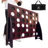 imageSWOOC Games  Giant Four in a Row All Weather With Carrying Case ampamp 60 Quieter Design  Connect 4 for Outdoor Yard and Backyard  Kids and Adults4ft x 3ft