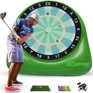 imageSWOOC Games  Bull Chipper  Giant Golf Darts Over 6ft Tall w 10 Golf Games  Backyard Golf Game with Air Pump  Yard Games for Adults  Giant Outdoor Games for Adults and Family  Outside Games