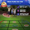 imageSwooc Games  Fling Tac Toe 9ft x 9ft Giant Tic Tac Toe Game Outdoor  Weatherproof Giant Outdoor Games for Adults and Family  Large Backyard Games for Kids  Jumbo Outside Yard ampamp Lawn Game