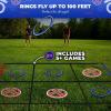 imageSwooc Games  Fling Tac Toe 9ft x 9ft Giant Tic Tac Toe Game Outdoor  Weatherproof Giant Outdoor Games for Adults and Family  Large Backyard Games for Kids  Jumbo Outside Yard ampamp Lawn Game